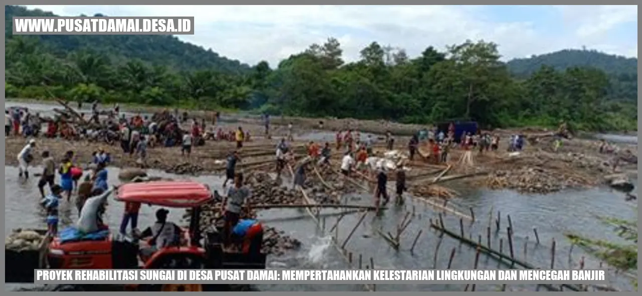 Proyek Rehabilitasi Sungai di Desa Pusat Damai: Mempertahankan Kelestarian Lingkungan dan Mencegah Banjir